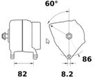 ALTERNATOR MOTORJA 14V 100A AAK4352 IA1202 ISKRA ALTERNATOR MOTORJA 14V 100A AAK4352 IA1202 ISKRA