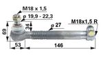 ZGLOB VEZNEGA DROGA notranji desni M18x1.5mm K19.9mm L=170mm CASE STEYR ZGLOB VEZNEGA DROGA notranji desni M18x1.5mm K19.9mm L=170mm CASE STEYR