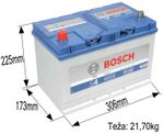 AKUMULATOR BOSCH 95Ah 830A +Levo SILVER S4 AKUMULATOR BOSCH 95Ah 830A +Levo SILVER S4