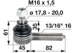 ZGLOB VOLANA zunanji desni colski W13/16x16G K17.6mm L=103mm MF-MASSEY FERGUSON - URSUS 2812 3512 LANDINI BLIZARD ZGLOB VOLANA zunanji desni colski W13/16x16G K17.6mm L=103mm MF-MASSEY FERGUSON - URSUS 2812 3512 LANDINI BLIZARD