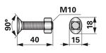 VIJAK MOTIKE PREDSETVENIKA M10X40 VIJAK MOTIKE PREDSETVENIKA M10X40