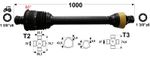 KARDAN T5 L=1100 mm DIREKTNI Z ZGLOBOM ŠIROKOKOTNIM 80° KARDAN T5 L=1100 mm DIREKTNI Z ZGLOBOM ŠIROKOKOTNIM 80°