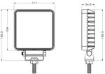 ŽAROMET LED 2925Lm DELOVNI KVADRATEN 111x109 x 35  10/30V 45W   IP67