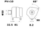 ALTERNATOR 14V 200A IA1579 AAN5353 LETRIKA ALTERNATOR 14V 200A IA1579 AAN5353 LETRIKA