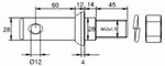 SORNIK PLUGA fi=28/28 L=150 M22x1.5 Z MATICO