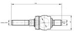 ZGLOB VOLANA AKSIJALEN M18x1.5mm / M16x1.5mm L=166mm SAME SOLARIS ZGLOB VOLANA AKSIJALEN M18x1.5mm / M16x1.5mm L=166mm SAME SOLARIS