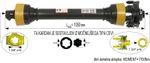 KARDAN PRIKLJUČKA Z UTORNO CEVJO S SKLOPKO ŠTIRILAMELNO 1700Nm kpl 1 3/4 z=6 SPT KARDAN PRIKLJUČKA Z UTORNO CEVJO S SKLOPKO ŠTIRILAMELNO 1700Nm kpl 1 3/4 z=6 SPT