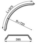 BLATNIK PVC A=395mm R=720mm L=975mm BLATNIK PVC A=395mm R=720mm L=975mm