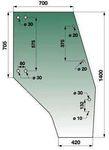 STEKLO KABINE VRAT levo (tonirano zeleno) (8 lukenj) DEUTZ-FAHR Agroxtra DX 3.57-4.07-4.17-4.47-4.57-6.07-6.17;  Agroprima DX 4.11-4.31-4.36-4.46-5.51
