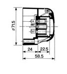 VTIČNICA 7-POLNA PVC (kontakti žice za nataknat-na konektor) COBO ITALY CNH NEW HOLLAND FIAT