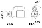 ZAGANJAČ MOTORJA reduktorski 12V 3.2kW Z=10 IS1450 AZE4295 ISKRA - LETRIKA