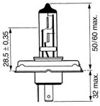 ŽARNICA H5 24V 75/70W  P45T
