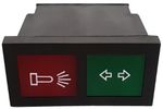 SVETILKA KONTROLNA dvojna 48x24mm RDEČA-ZELENA - COBO