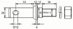 SORNIK PLUGA fi=28/30 L=150 M30x1.5 Z MATICO