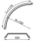 BLATNIK PVC A=325mm R=720mm L=1170mm
ustreza za dimenzije plaščev: 12.4-24, 11.2-32, 320/70-R28 BLATNIK PVC A=325mm R=720mm L=1170mm
ustreza za dimenzije plaščev: 12.4-24, 11.2-32, 320/70-R28