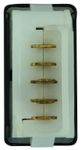 STIKALO VENTILATORJA, (vgradna mera 17x36mm)
DVOSTOPENJSKO,4-KONTAKTI