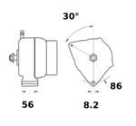 ALTERNATOR MOTORJA 14V 85A IA0800 AAK5145 ISKRA ALTERNATOR MOTORJA 14V 85A IA0800 AAK5145 ISKRA