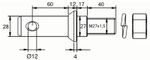 SORNIK PLUGA fi=28/27 L=145 M27x1.5 Z MATICO SORNIK PLUGA fi=28/27 L=145 M27x1.5 Z MATICO