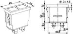 SVETILKA KONTROLNA dvojna 48x24mm MODRA-ORANŽNA - COBO SVETILKA KONTROLNA dvojna 48x24mm MODRA-ORANŽNA - COBO