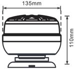 SVETILKA ROTACIJSKA LED magnetna fi=135mm h=110mm 12-24V, 3 načini utripanja - tipka za določanje vzorca utripanja na spodnji strani svetilke stan SVETILKA ROTACIJSKA LED magnetna fi=135mm h=110mm 12-24V, 3 načini utripanja - tipka za določanje vzorca utripanja na spodnji strani svetilke stan