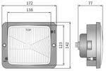 ŽAROMET SPREDNJI s pozicijo OGLAT  H4   172x142x65