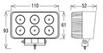 ŽAROMET LED 1200Lm 18W DELOVNI pravokoten 110x78x53 9-32V ŽAROMET LED 1200Lm 18W DELOVNI pravokoten 110x78x53 9-32V