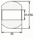 KROGLA fi=25.4/56/45