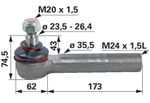 ZGLOB VOLANA most CARRARO M24x1.5L K23.5/26.4 CASE ZGLOB VOLANA most CARRARO M24x1.5L K23.5/26.4 CASE