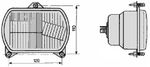 ŽAROMET SPREDNJI PRAVOKOTEN 102x155 ŽAROMET SPREDNJI PRAVOKOTEN 102x155