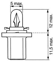 ŽARNICA BAX10D 12V 1.2W B8.5D ARMATURE NOVEJŠI TIP RENAULT-FIAT-VW-OPEL ŽARNICA BAX10D 12V 1.2W B8.5D ARMATURE NOVEJŠI TIP RENAULT-FIAT-VW-OPEL