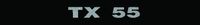 NALEPKA "TX 55" TD NALEPKA "TX 55" TD