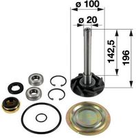 DELI ZA POPRAVILO ČRPALKE VODE grt OSOVINA L=196mm STEYR 540-545-548-650-658-760-768-8073(WD408.45) CASE C42-C48