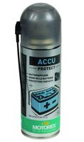 SPREJ MOTOREX ACCU PROTECT 1/200ml
Sredstvo za zaščito akumulatorjev, električnih kontaktov in el preskokov. Ščiti pred korozijo in oksidacijo. Omogo