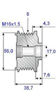 JERMENICA ALTERNATORJA MOTORJA 8PK JOHN DEERE JERMENICA ALTERNATORJA MOTORJA 8PK JOHN DEERE