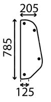 STEKLO KABINE BOČNO (nad blatnikom) LEVO ali DESNO FIAT SERIA66 KABINA BUISARD TIP 614E VF86 STEKLO KABINE BOČNO (nad blatnikom) LEVO ali DESNO FIAT SERIA66 KABINA BUISARD TIP 614E VF86