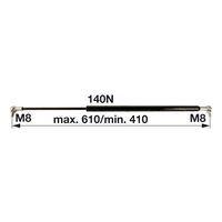 AMORTIZER KABINE L=610 F=140N DEUTZ FAHR AMORTIZER KABINE L=610 F=140N DEUTZ FAHR