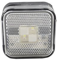 SVETILKA MARKIRNA LED BELA  (kvadratna) 67x67mm; debelina je 30mm, z vijakom 48mm; homologacija E9 1567