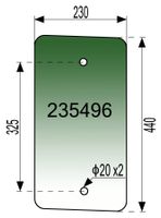 STEKLO KABINE SPREDAJ spodaj LEVO HÜRLIMANN XA607 kabina: SOVEMA CS22