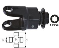 SKLOPKA T45 PROSTEKOČA DESNA S PRIKLJUČKOM 1 3/8" z=6 SKLOPKA T45 PROSTEKOČA DESNA S PRIKLJUČKOM 1 3/8" z=6
