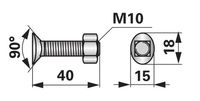 VIJAK MOTIKE PREDSETVENIKA M10X40 VIJAK MOTIKE PREDSETVENIKA M10X40