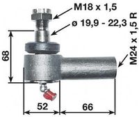 ZGLOB VOLANA notranji desni M24x1.5mm K19.9mm STEYR