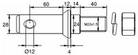 SORNIK PLUGA fi=28 L=150 M22x1.5 Z MATICO SORNIK PLUGA fi=28 L=150 M22x1.5 Z MATICO