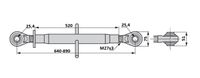 ROČICA TOPLING KAT 2 25.4-25.4  640-890mm