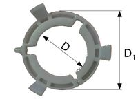 LEŽAJ PVCI ZA ,T8, D=75 D1=96 LEŽAJ PVCI ZA ,T8, D=75 D1=96