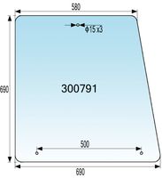 STEKLO KABINE BOČNO (nad blatnikom) LEVO ali DESNO IMT 540-542-549-560-577-587 DE LUXE