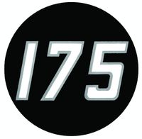 ZNAK - EMBLEM  "175"  PVC MF-MASSEY FERGUSON 175