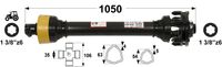 KARDAN T7 L=1050 mm S SKLOPKO LAMELNO DVE LAMELI 1200 Nm KARDAN T7 L=1050 mm S SKLOPKO LAMELNO DVE LAMELI 1200 Nm
