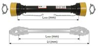 ZAŠČITE KARDANA kpl T45 Lmin=1774mm za kardane do skupne dožine Lt=2000mm SPT ZAŠČITE KARDANA kpl T45 Lmin=1774mm za kardane do skupne dožine Lt=2000mm SPT