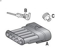 KONEKTOR VODOTESNI M (moški) 5-polni S-SEAL 150 KONEKTOR VODOTESNI M (moški) 5-polni S-SEAL 150