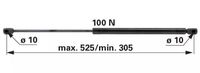 AMORTIZER KABINE L=525 F=100N ZETOR AMORTIZER KABINE L=525 F=100N ZETOR